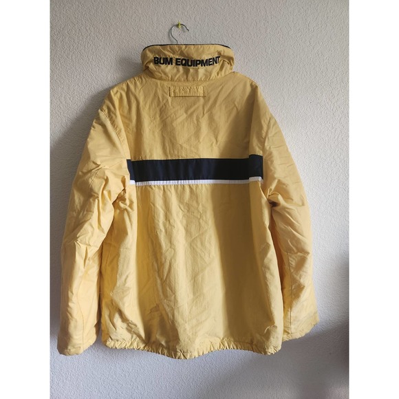 Y2k Vintage B.U.M Equipment Yellow Puffer Ski/Winter Jacket LG - Picture 2 of 13